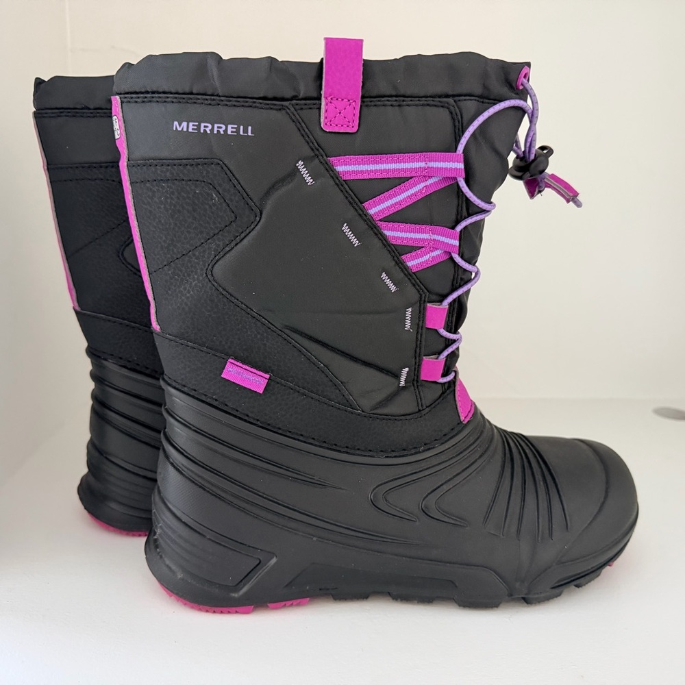 Merrell Black Boots with Pink and Purple Accents